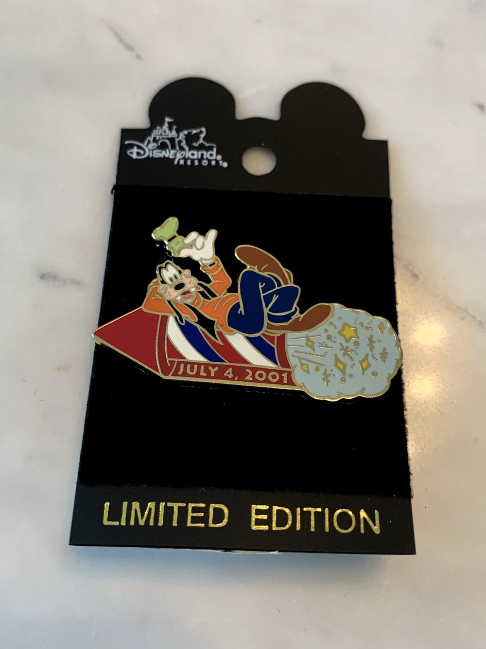 Vintage Disneyland DLR Limited Edition Goofy Fourth of July Disney Trading Pin